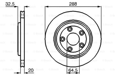 ГАЛЬМІВНІ ДИСКИ ГАЛЬМІВНІ ЗАД BOSCH 0 986 478 777