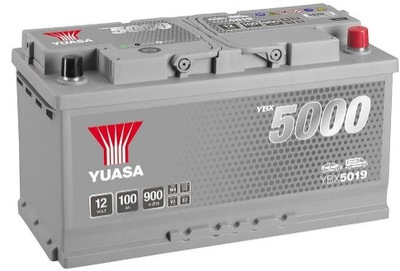 АКУМУЛЯТОР YUASA SILVER 100AH 900A P+ YBX5019