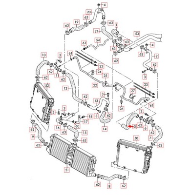 Audi r8 42 охолоджуюча рідина труба шланг 420121055 original фото №1