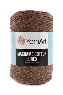 Sznurek YarnArt Macrame Cotton Lurex - 742 orzech