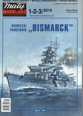 MM 1-2-3/2016 niemiecki pancernik BISMARCK