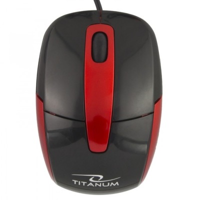 TITANUM MYSZ PRZEWOD. 3D OPT. USB BARRACUDA CZARNA