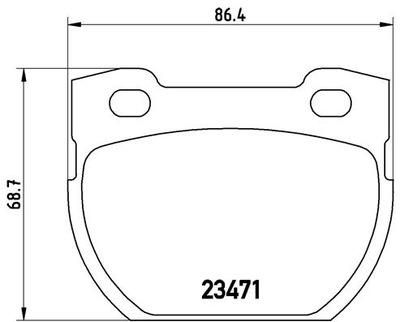 BREMBO P 44 006 КОМПЛЕКТ КОЛОДОК ТОРМОЗНЫХ, ТОРМОЗА TARCZOWE