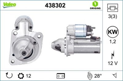 STARTERIS VOLVO S60 II S80 II V40 V60 I V70 III FORD C-MAX II FOCUS III GAUTI 