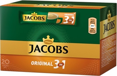 Kawa w saszetkach Jacobs 3w1 original 20sztx15.2g