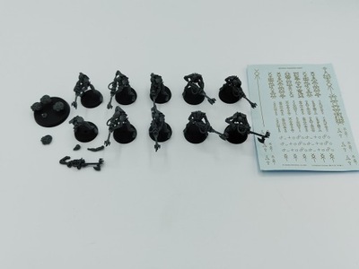 Warhammer 40k Necron Warriors i Scarab Swarms zestaw 11 figurek