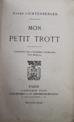 Mon Petit Trott 1898 r