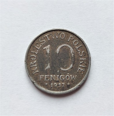 POLSKA, 10 FENIGÓW 1917