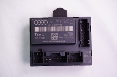 Модуль блок управления дверь правый перед audi a6 s6 4f0959792b фото №1