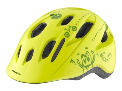 Kask Giant Holler limonkowy KID 46-51cm