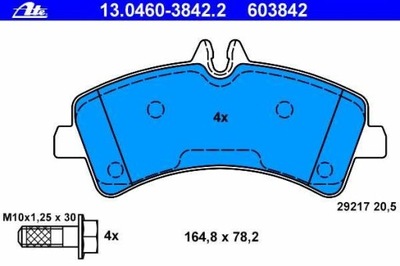 ZAPATAS HAMULC. MERCEDES SPRINTER 5-T 06- PARTE TRASERA  