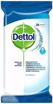 DETTOL antybakteryjny chusteczki dezynfekujące 36