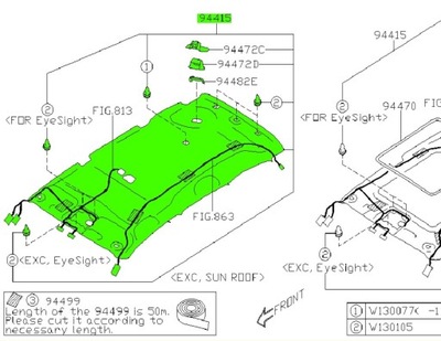 Потолок subaru forester v nowa 2019- фото №1