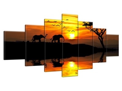 Obraz drukowany 210x100cm Afryka na płótnie Canvas