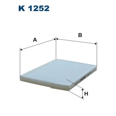 FILTR, VENTILACIÓN PRZESTRZENI PASAZERSKIEJ FILTRON K 1252  