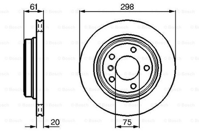 0986478426 BOSCH DISKU STABDŽIŲ /T/BMW 