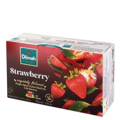 Dilmah Strawberry Ex20 herbata z zawieszką