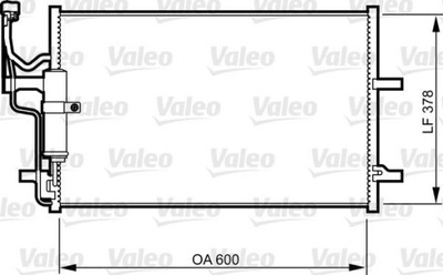 VALEO 814265 КОНДЕНСАТОР, КОНДИЦІОНЕР