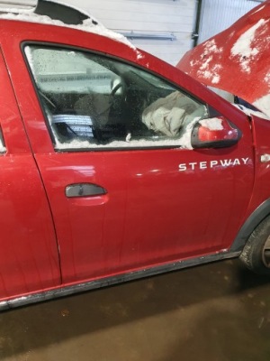 Dacia sandero ii stepway двері праве правий перед передні колір teb76 kpl фото №1