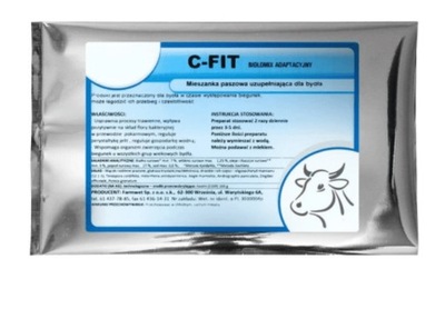 C-FIT 1 KG PROSZEK Preparat dla cieląt na biegunki