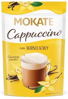 Kawa Mokate Cappuccino o smaku waniliowym 110 g