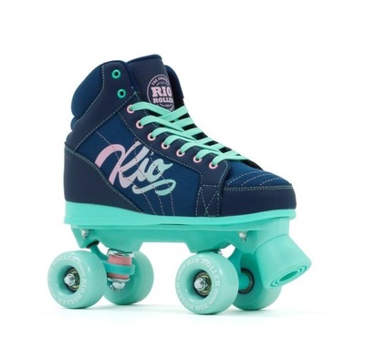 Wrotki RIO ROLLER LUMINA QUAD SKATES Granatowo-Miętowe 33