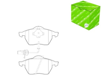 ZAPATAS DE FRENADO PARTE DELANTERA Z SENSOR GR.19 6 FIRST VALEO  