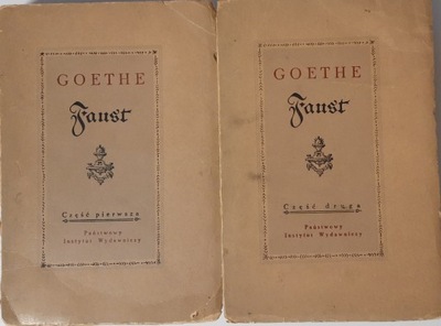FAUST Goethe 1,2 PIW 1953
