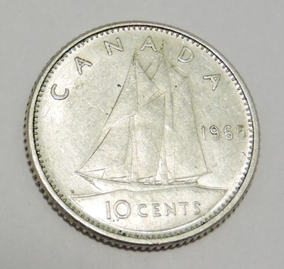 KANADA 10 cents 1965