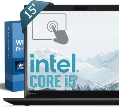 Laptop Lenovo T570 (T15) dotykowy laptop 15 cali z WINDOWS|METAL 15 " Intel Core i5 8 GB / 128 GB czarny