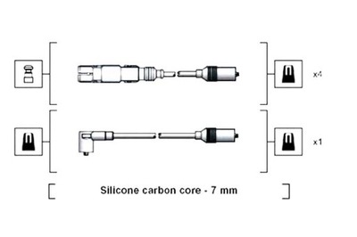 Набор трубопровод зажигания magneti marelli 941318111270 фото №1