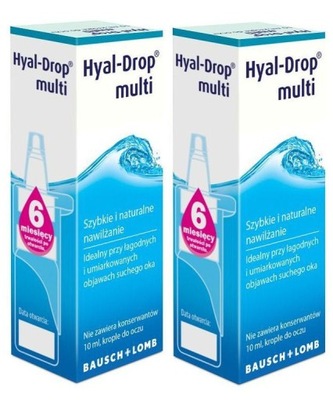 2 x KROPLE DO OCZU Hyal-Drop Multi 10ml