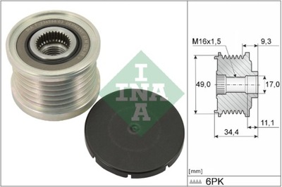 SANKABA GENERATORIAUS INA 535 0075 10 