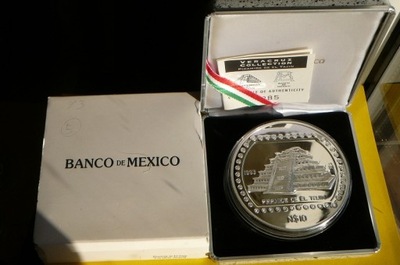 10 PESOS-MEKSYK 1993-PIRAMIDA EL TAJIN-Ag 999-5Oz