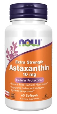 ASTAKSANTYNA 10 mg- 60 sgel MOCNA NATURALNA NOW Fo