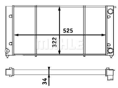 РАДИАТОРЫ ВОДЫ MAHLE CR 340 001S