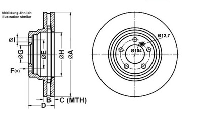 ATE ДИСК HAM. BMW P. 3/X1 3,0 05-15