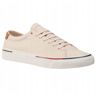 Beżowy Skóra naturalna Buty Tommy Hilfiger r.44