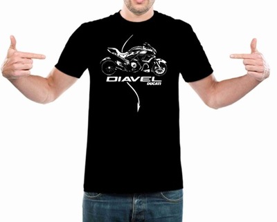 KOSZULKA motocyklowa t-shirt z nadrukiem ducati DIAVEL