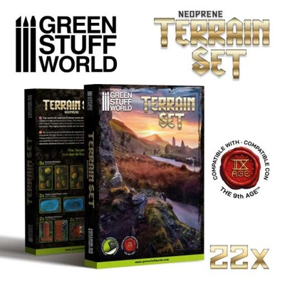 GREEN STUFF WORLD Neoprene Terrain set 2D