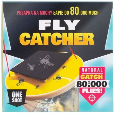 Pułapka na muchy OneShot Fly Catcher bardzo skuteczna