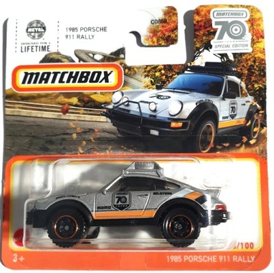 MATCHBOX 1985 PORSCHE 911 RALLY MBX 70 YRS SPECIAL EDITION 2023