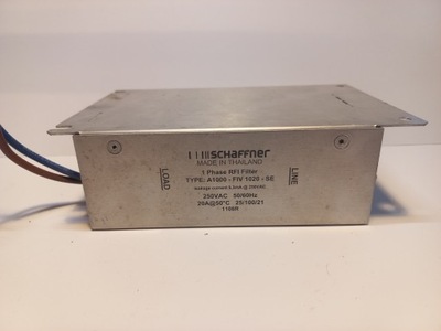 Filtr jednofazowy Schaffner 1 Phase RFI filter A1000-FIV 1020-SE 20A