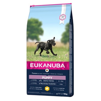 EUKANUBA Growing Puppy Large Breed 15kg USZKODZONY