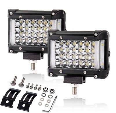 JUEGO 2 X HALÓGENO FARO EN FUNCIONAMIENTO DIODO LUMINOSO LED - 148W 12-24V  