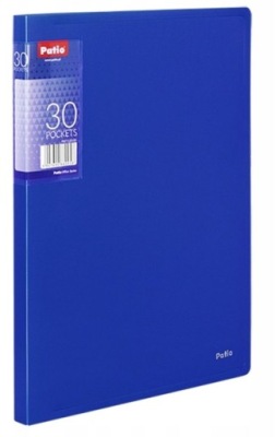 TECZKA A4 CLEAR BOOK 30 KOSZULEK PATIO NIEBIESKA