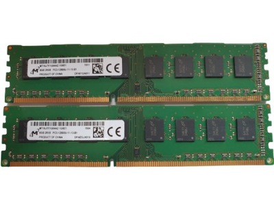 Pamięć RAM DDR3 16GB 2x8GB PC3 12800U 1600Mhz 16384MB