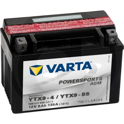 VARTA AKUMULIATORIUS POWERSPORTS AGM 12V/8AH, 135A EN, 152 