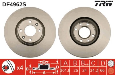 DISCO DE FRENADO DF4962S  