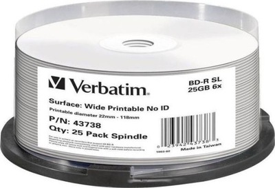 Płyta Blu-ray Verbatim BD-R DL 25 GB 25 szt.